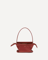 Borsa a Spalla Whisker in pelle di vitello smaltata - ROSSO | Base Blu