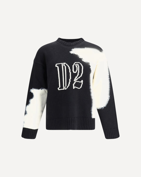 DSQUARED2 Logoed Sweater BLACK | Base Blu