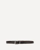 Woven leather Belt - BROWN | Base Blu