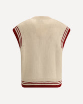 Virgin wool Vest - CREAM | Base Blu
