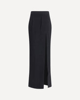 Tweed long Skirt - BLACK | Base Blu