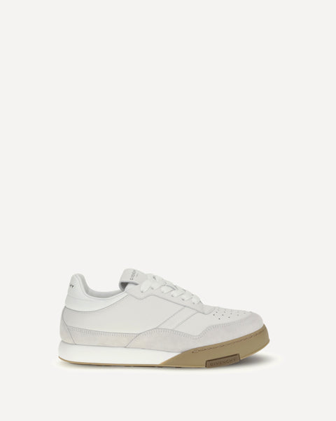 ジバンシー　GIVENCHY 白スニーカー　レザー　バルカナイズド GIVENCHY Yard Court Sneakers WHITE | Base Blu
