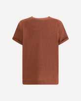 T-shirt in cashmere e seta - ROSSO | Base Blu
