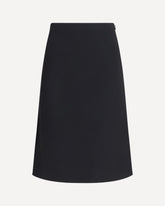 Wool and silk Skirt - BLACK | Base Blu