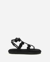 Sandali in pelle scamosciata - NERO | Base Blu