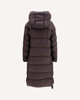 Panda long Down Jacket - PURPLE | Base Blu