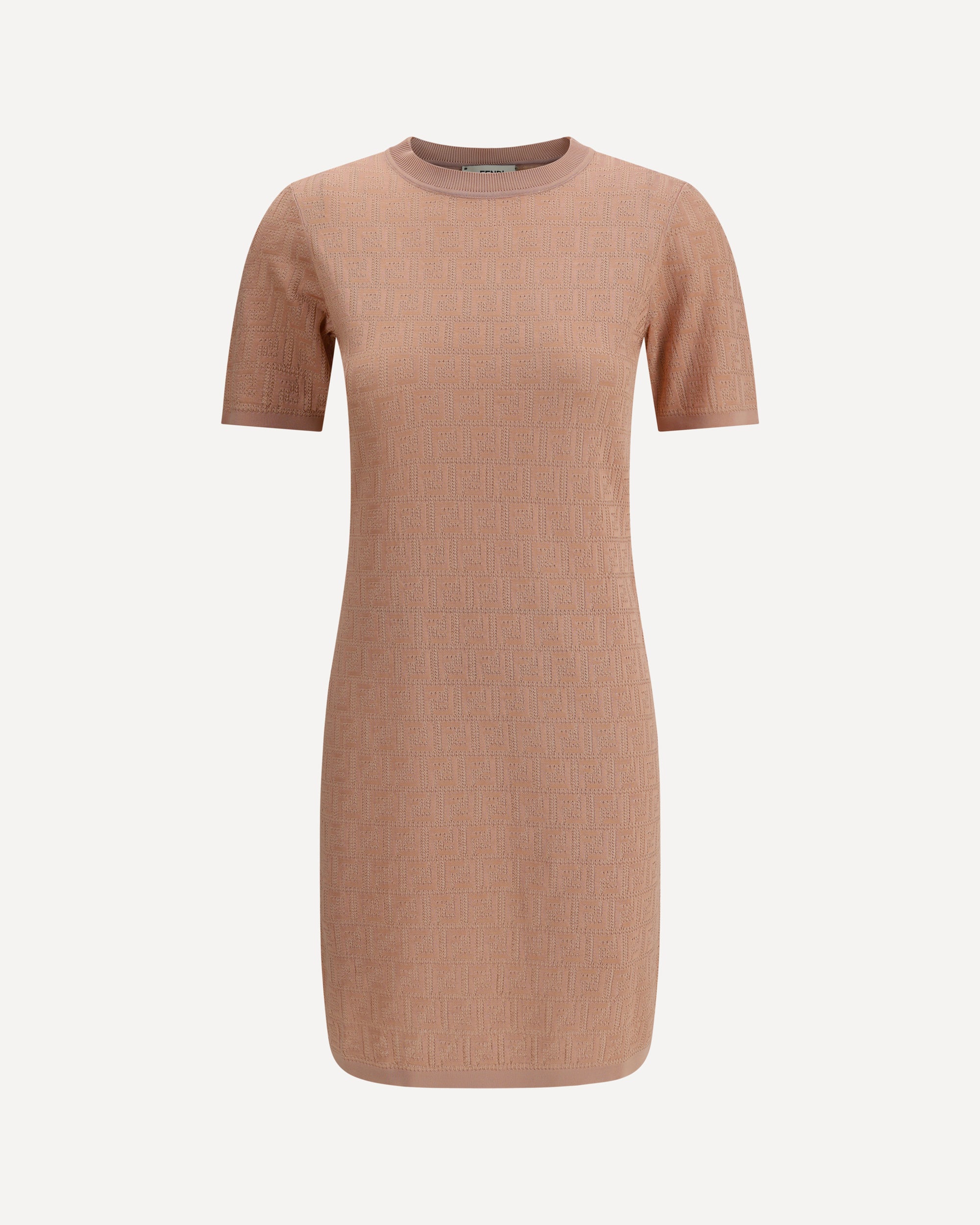 FENDI FF pattern midi Dress PINK | Base Blu