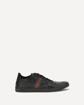 Sneakers Stretch Coda in pelle - NERO | Base Blu