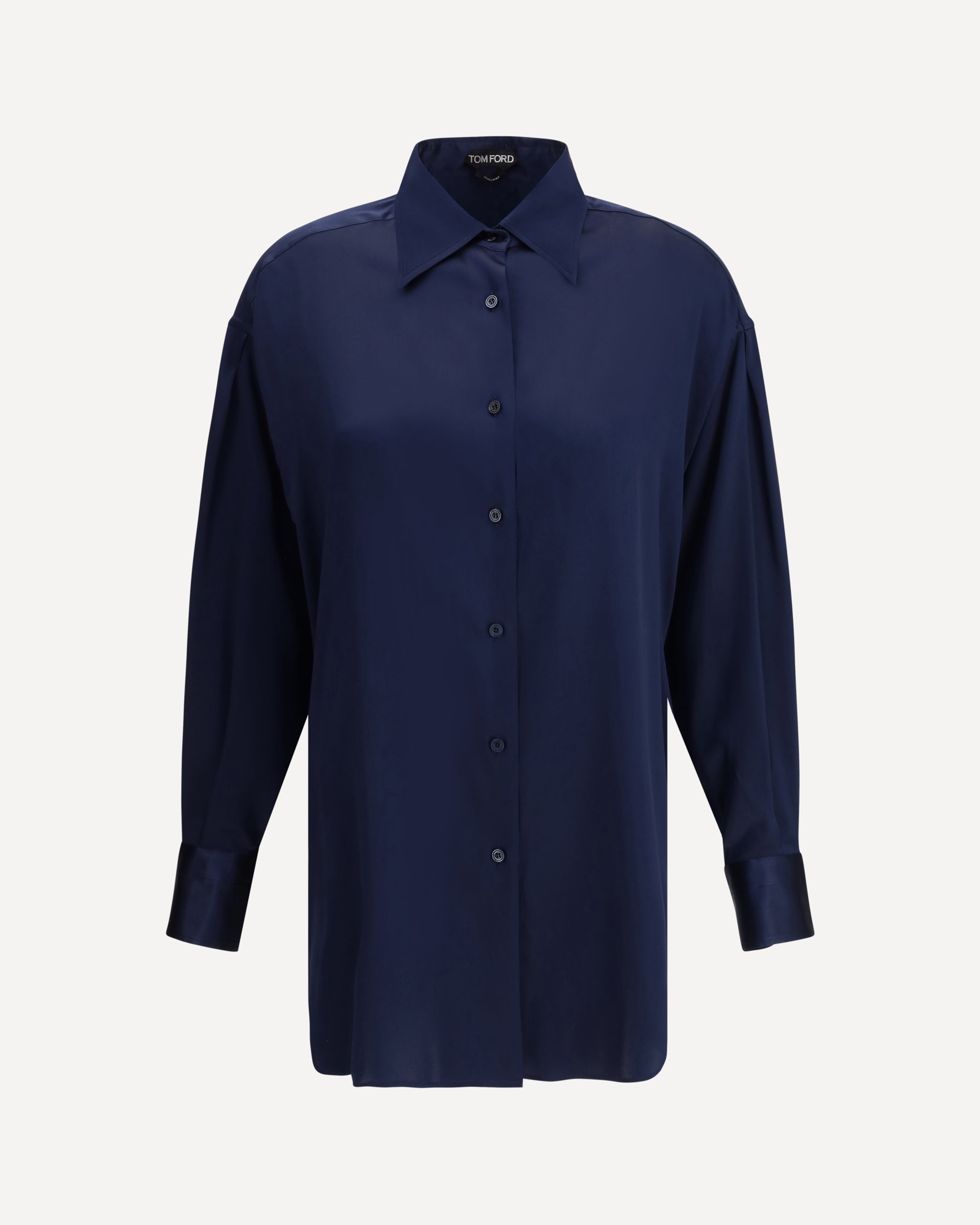 TOM FORD Silk Shirt BLUE Base Blu - Main Image
