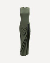 Long fitted Dress - GREEN | Base Blu