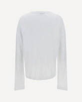 Cotton long sleeve Sweater - WHITE | Base Blu