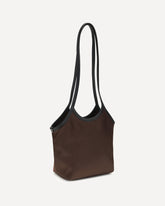 Small nylon Cami Tote Bag - BROWN | Base Blu