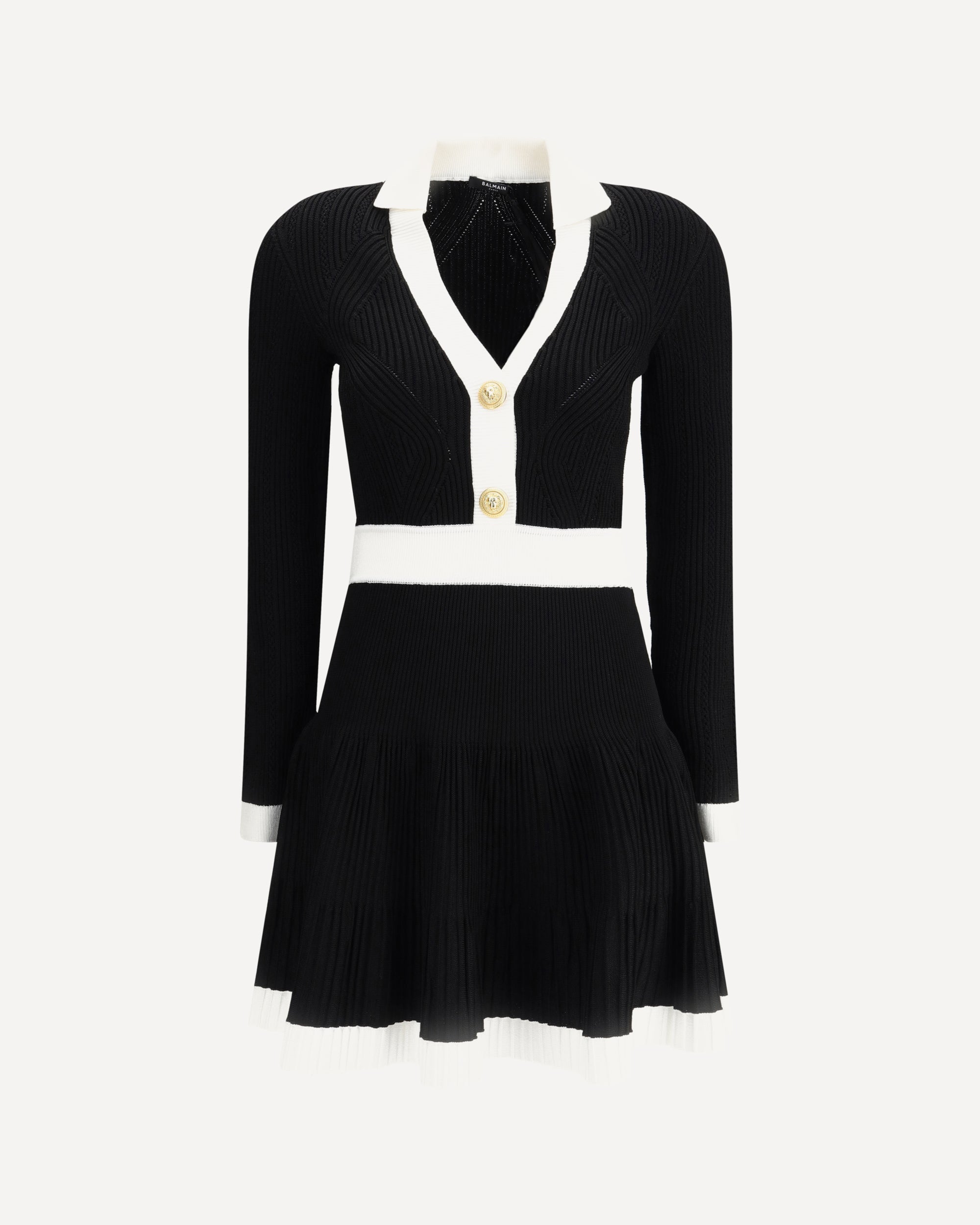 BALMAIN Knit short Dress BLACK | Base Blu BALMAIN Knit short Dress BLACK | Base Blu