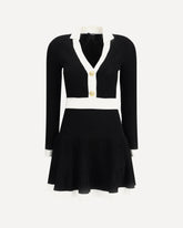 Knit short Dress - BLACK | Base Blu