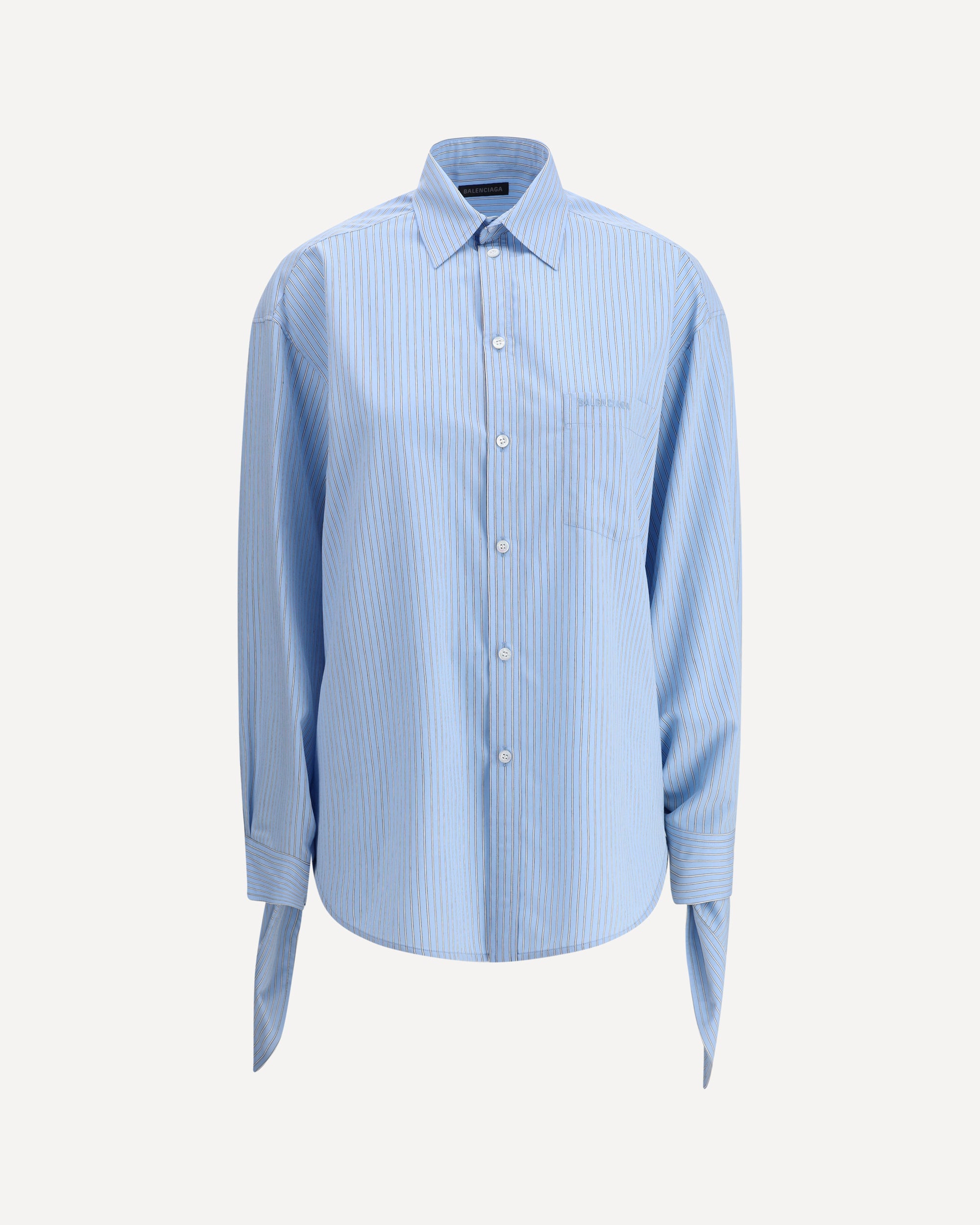 BALENCIAGA Striped Shirt LIGHT BLUE | Base Blu