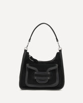 Alpha Day Miss leather Shoulder Bag - BLACK | Base Blu