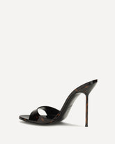 Lidia patent leather Mules - BLACK | Base Blu