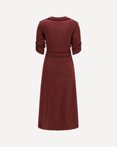 Long jersey Dress - BORDEAUX | Base Blu