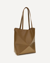 Puzzle Fold Tote Bag - BROWN | Base Blu