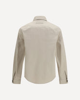 Linen wool and silk Shirt jacket - BEIGE | Base Blu