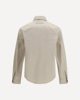 Linen wool and silk Shirt jacket - BEIGE | Base Blu