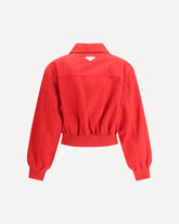 Jacket with cut-out logo - RED | Base Blu
