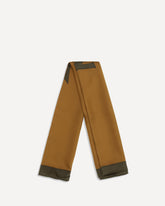 Cassandre square silk twill Scarf - BROWN | Base Blu