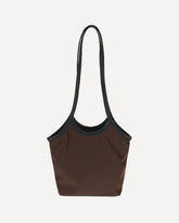 Small nylon Cami Tote Bag - BROWN | Base Blu