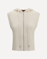Mescal hooded Vest - WHITE | Base Blu
