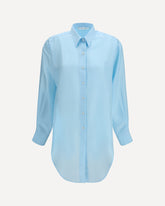 Sailor Marisca silk Shirt - LIGHT BLUE | Base Blu