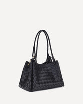 Borsa a Spalla iconico intreccio - NERO | Base Blu