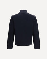 Cardigan with padded zip closure - BLUE | Base Blu