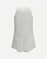 Cotton and silk satin Top - WHITE | Base Blu