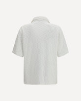 Monogram terry Shirt - WHITE | Base Blu