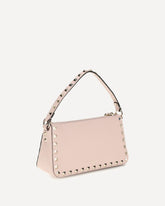 Rockstud leather Shoulder Bag - PINK | Base Blu