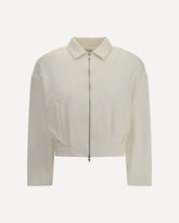 Felpa Argenta crop - BIANCO | Base Blu