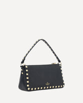 Small Rockstud Shoulder Bag - BLACK | Base Blu
