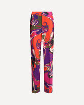 Multicolor straight Pants - MULTICOLOUR | Base Blu