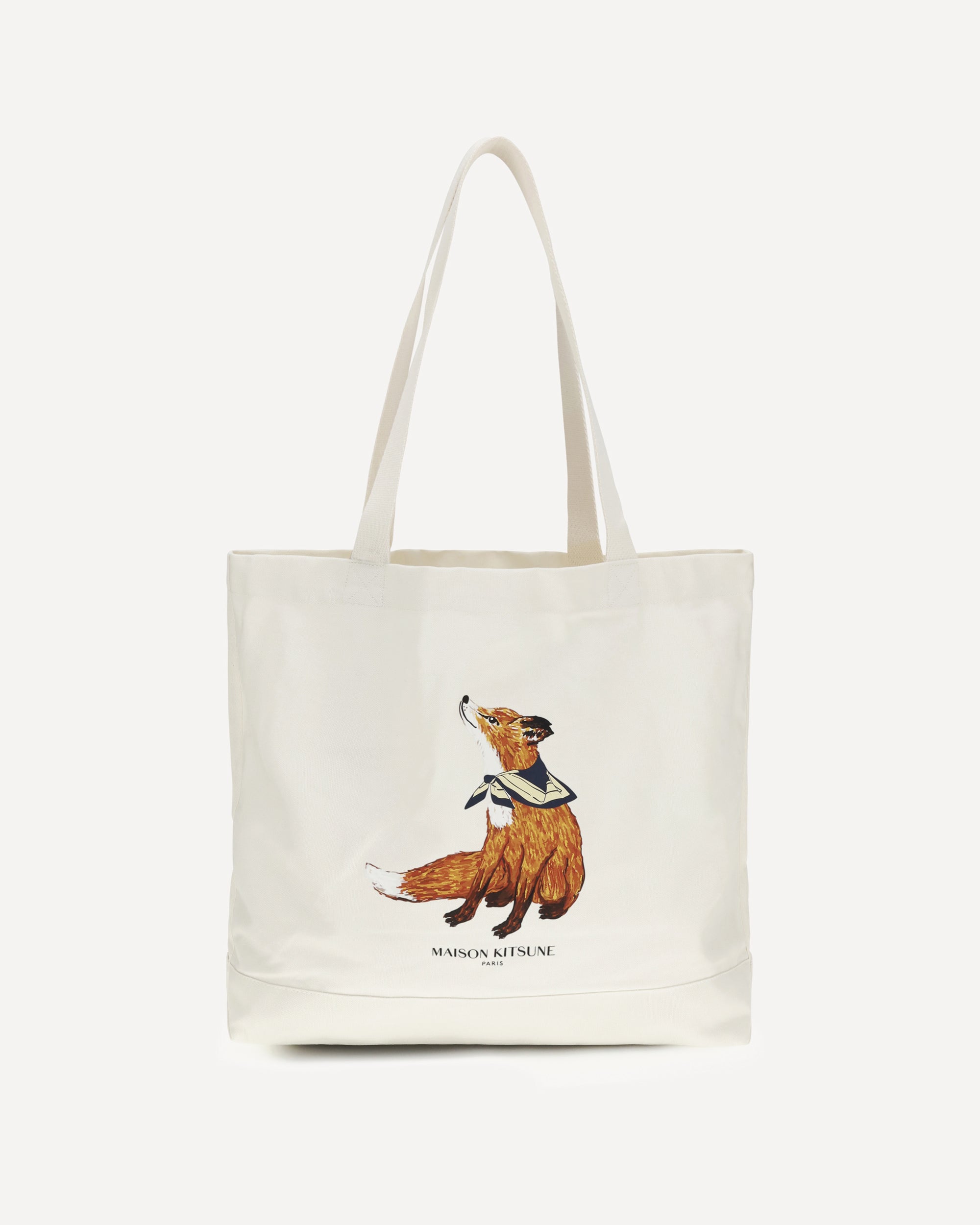 MAISON KITSUNÉ Dreaming Fox Tote Bag CREAM | Base Blu
