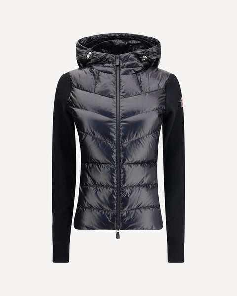 モンクレール BATZ GIUBBOTTO コート 2 MONCLER GRENOBLE Jacket with sleeves in contrast BLACK | Base Blu