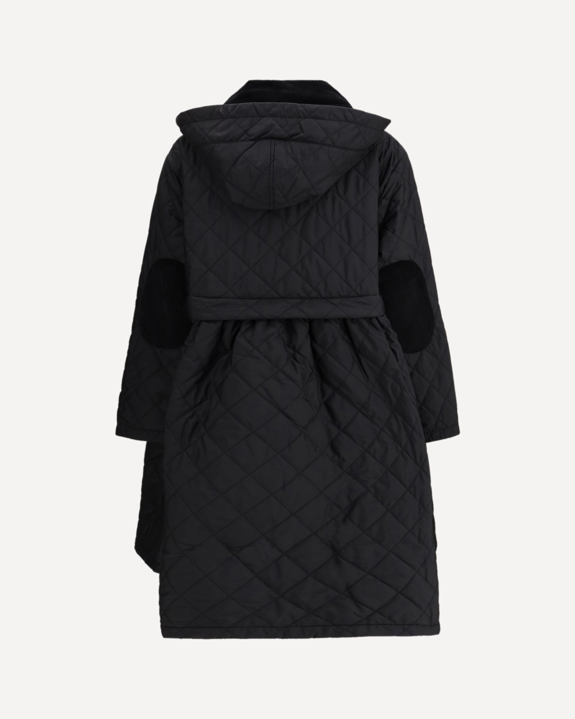 BARBOUR Quilted hooded Coat by Barbour x GANNI BLACK | Base Blu