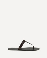 Babylone thong Sandals - BROWN | Base Blu
