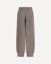 Straight leg wool, silk and cashmere knit Pants - GREY | Base Blu