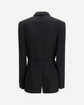 Wrap tailored Jacket - BLACK | Base Blu