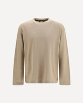 T-shirt a maniche lunghe Rond Carré - CREMA  | Base Blu
