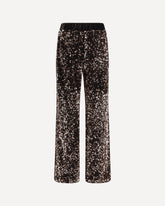 Pantaloni in velluto con paillettes - ROSA | Base Blu