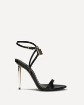 Sandali Padlock Pointy Naked - NERO | Base Blu