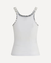 Top Coriandoli - BIANCO | Base Blu