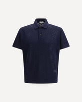 Check wool Polo - BLUE | Base Blu