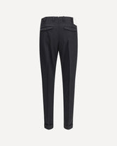Pantalone Rebel in lana vergine - NERO | Base Blu